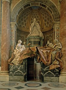 Monument voor Alexander VII in het noordelijke transept, 1672-78